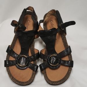 Black Gabor Sandals